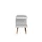 Manhattan Comfort Utopia 53.14" TV Stand with Splayed Wooden Legs and 4 Shelves in White 19654 - alternate 2